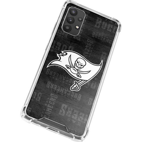 NFL Tampa Bay Buccaneers Black & White Galaxy A32 5G Clear Case