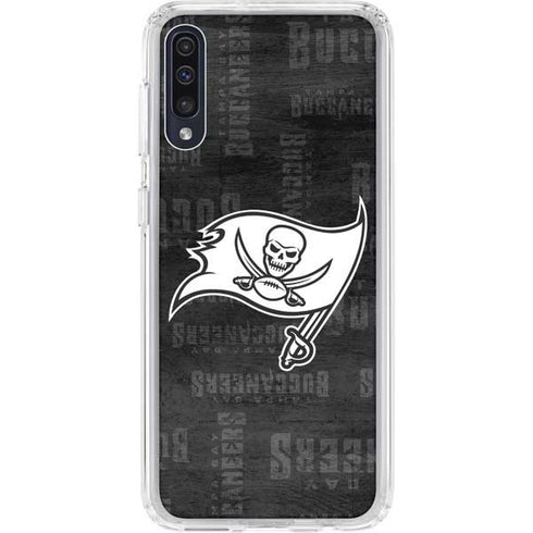 NFL Tampa Bay Buccaneers Black & White Galaxy A50 Clear Case