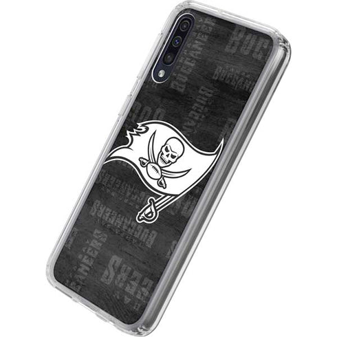 NFL Tampa Bay Buccaneers Black & White Galaxy A50 Clear Case