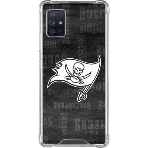 NFL Tampa Bay Buccaneers Black & White Galaxy A51 5G Clear Case