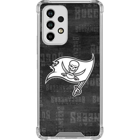 NFL Tampa Bay Buccaneers Black & White Galaxy A53 5G Clear Case