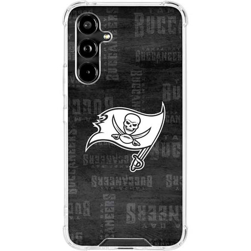 NFL Tampa Bay Buccaneers Black & White Galaxy A54 5G Clear Case