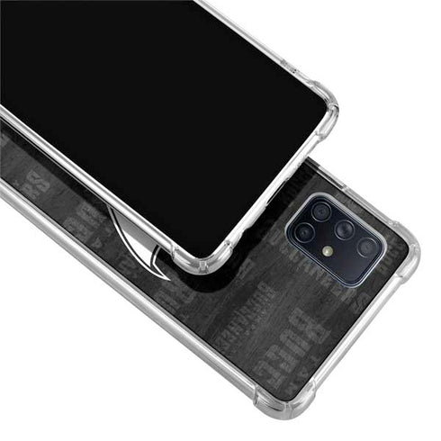 NFL Tampa Bay Buccaneers Black & White Galaxy A71 5G Clear Case