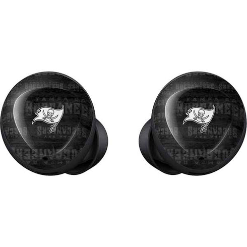 NFL Tampa Bay Buccaneers Black & White Galaxy Buds Skin
