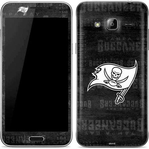 NFL Tampa Bay Buccaneers Black & White Galaxy J3 Skin