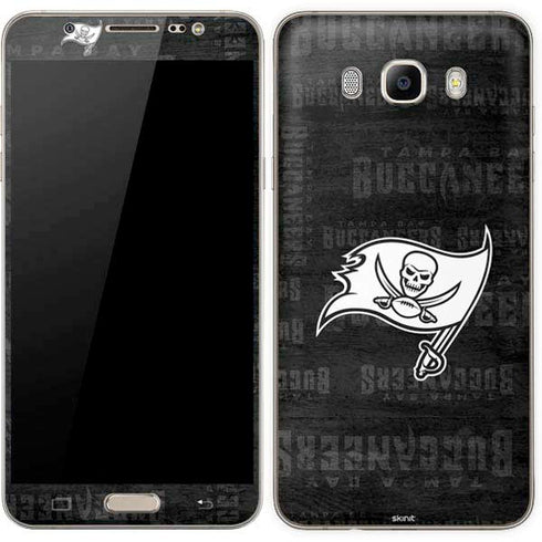 NFL Tampa Bay Buccaneers Black & White Galaxy J7 Skin