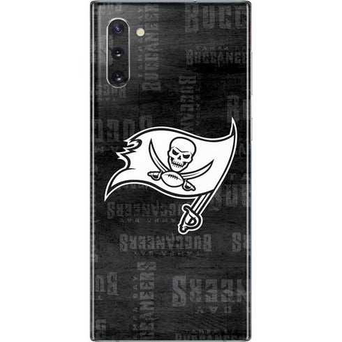 NFL Tampa Bay Buccaneers Black & White Galaxy Note 10 Skin