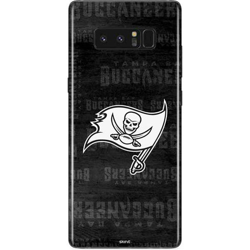 NFL Tampa Bay Buccaneers Black & White Galaxy Note 8 Skin