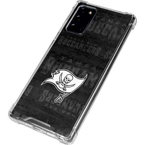 NFL Tampa Bay Buccaneers Black & White Galaxy Note20 5G Clear Case