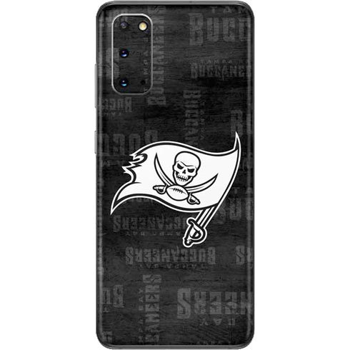 NFL Tampa Bay Buccaneers Black & White Galaxy S20 Skin