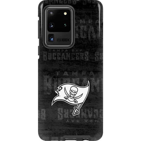 NFL Tampa Bay Buccaneers Black & White Galaxy S20 Ultra 5G Pro Case