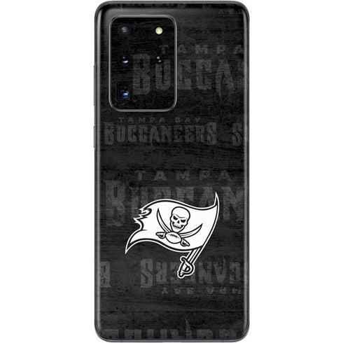 NFL Tampa Bay Buccaneers Black & White Galaxy S20 Ultra 5G Skin
