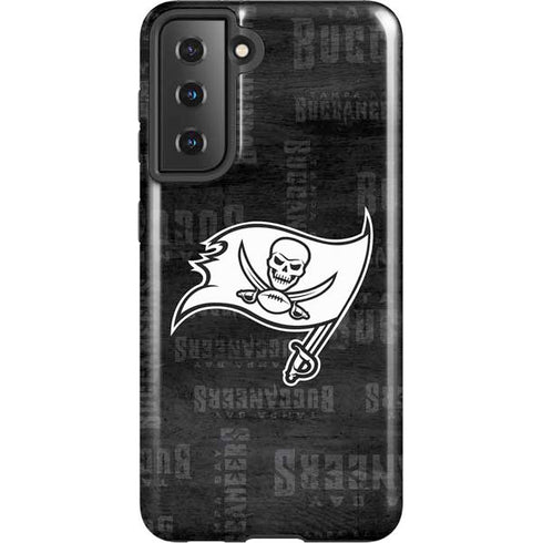 NFL Tampa Bay Buccaneers Black & White Galaxy S21 5G Pro Case