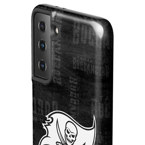 NFL Tampa Bay Buccaneers Black & White Galaxy S21 FE Pro Case