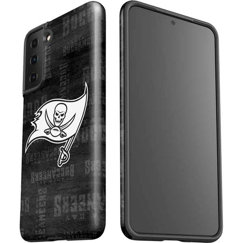 NFL Tampa Bay Buccaneers Black & White Galaxy S21 FE Pro Case