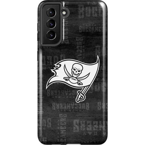 NFL Tampa Bay Buccaneers Black & White Galaxy S21 Plus 5G Pro Case