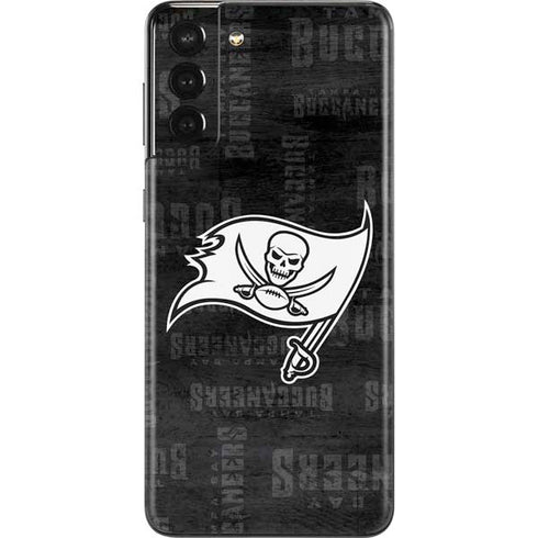 NFL Tampa Bay Buccaneers Black & White Galaxy S21 Plus 5G Skin