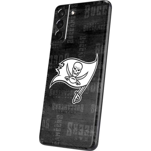 NFL Tampa Bay Buccaneers Black & White Galaxy S21 Plus 5G Skin