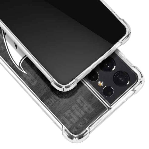 NFL Tampa Bay Buccaneers Black & White Galaxy S21 Ultra 5G Clear Case