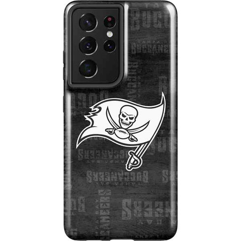 NFL Tampa Bay Buccaneers Black & White Galaxy S21 Ultra 5G Pro Case