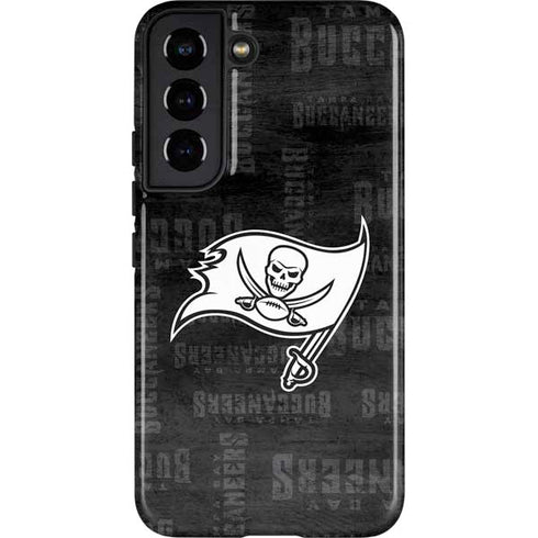 NFL Tampa Bay Buccaneers Black & White Galaxy S22 Pro Case