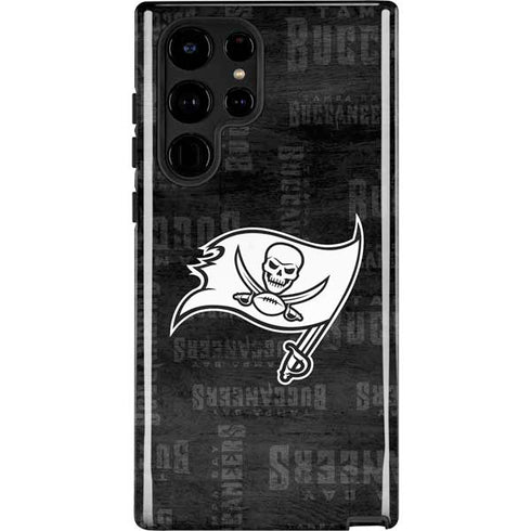 NFL Tampa Bay Buccaneers Black & White Galaxy S22 Ultra Pro Case
