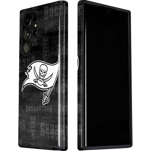 NFL Tampa Bay Buccaneers Black & White Galaxy S22 Ultra Pro Case