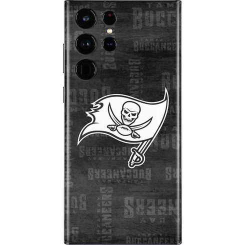 NFL Tampa Bay Buccaneers Black & White Galaxy S22 Ultra Skin