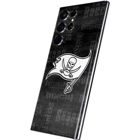 NFL Tampa Bay Buccaneers Black & White Galaxy S22 Ultra Skin