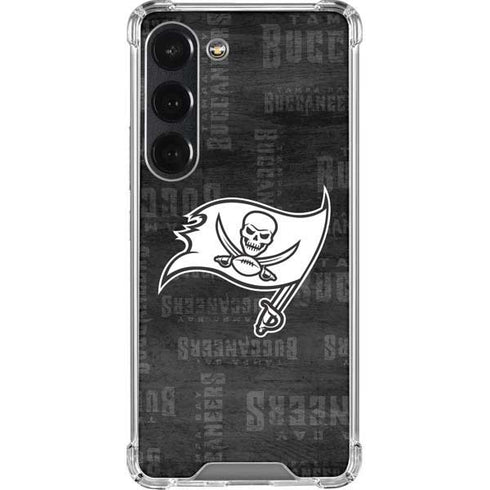 NFL Tampa Bay Buccaneers Black & White Galaxy S23 Clear Case