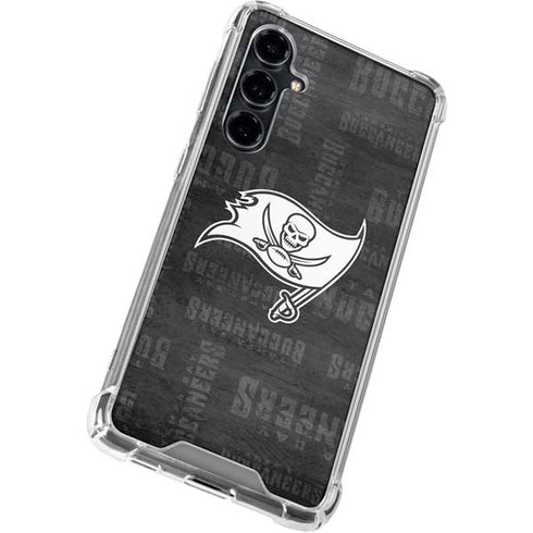 NFL Tampa Bay Buccaneers Black & White Galaxy S23 FE Clear Case