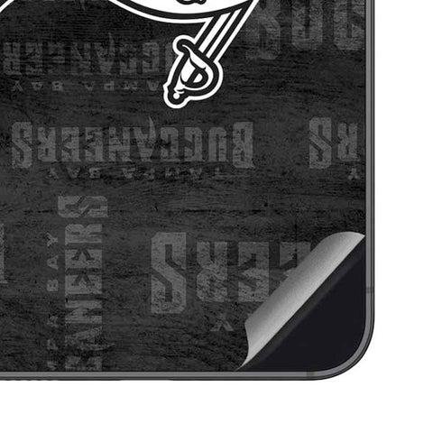 NFL Tampa Bay Buccaneers Black & White Galaxy S23 FE Skin