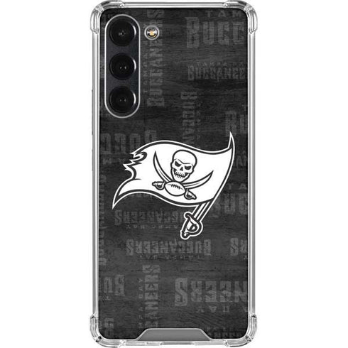 NFL Tampa Bay Buccaneers Black & White Galaxy S23 Plus Clear Case