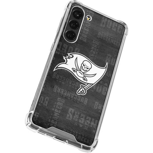 NFL Tampa Bay Buccaneers Black & White Galaxy S23 Plus Clear Case