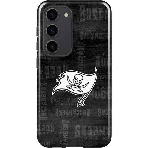 NFL Tampa Bay Buccaneers Black & White Galaxy S23 Pro Case