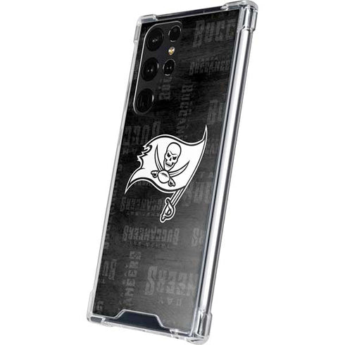 NFL Tampa Bay Buccaneers Black & White Galaxy S24 Ultra Clear Case