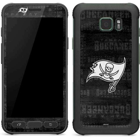 NFL Tampa Bay Buccaneers Black & White Galaxy S7 Active Skin