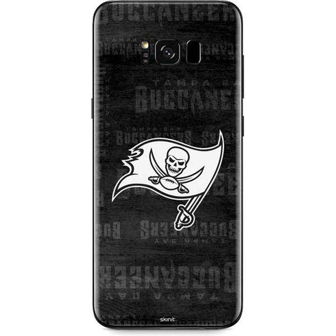 NFL Tampa Bay Buccaneers Black & White Galaxy S8 Skin