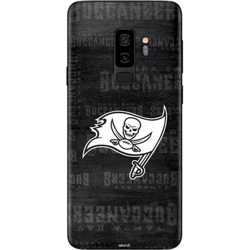 NFL Tampa Bay Buccaneers Black & White Galaxy S9 Plus Skin