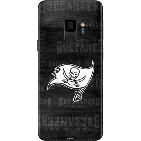 NFL Tampa Bay Buccaneers Black & White Galaxy S9 Skin