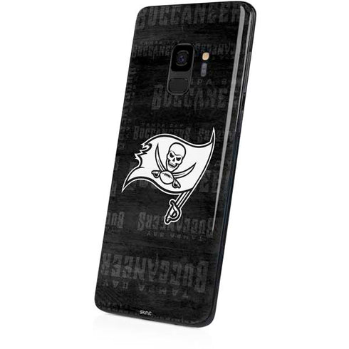 NFL Tampa Bay Buccaneers Black & White Galaxy S9 Skin