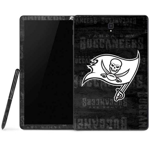 NFL Tampa Bay Buccaneers Black & White Samsung Galaxy Tab Skin