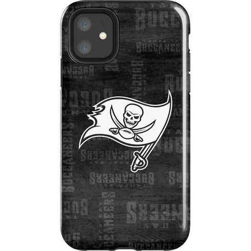 NFL Tampa Bay Buccaneers Black & White iPhone 11 Impact Case