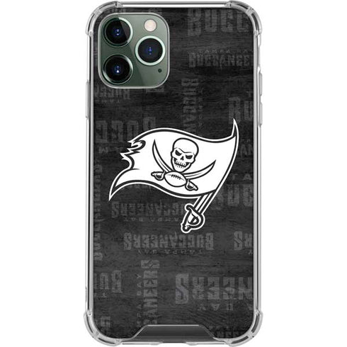 NFL Tampa Bay Buccaneers Black & White iPhone 11 Pro Max Clear Case