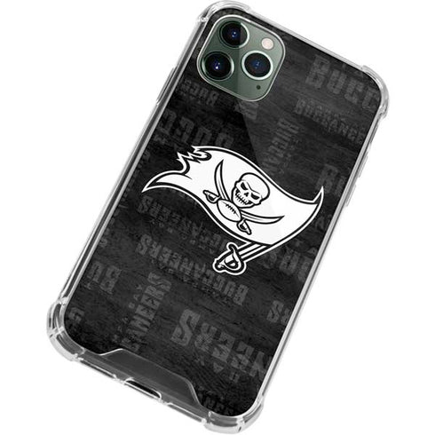 NFL Tampa Bay Buccaneers Black & White iPhone 11 Pro Max Clear Case