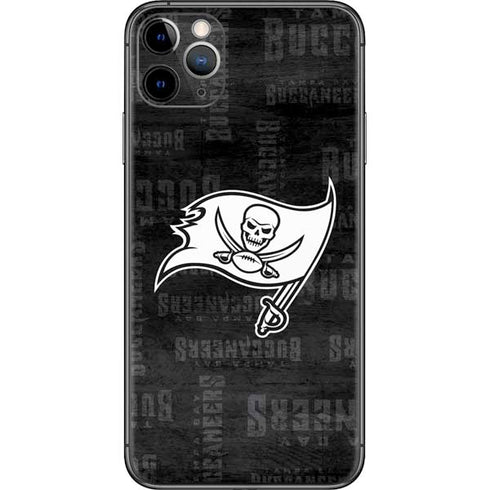 NFL Tampa Bay Buccaneers Black & White iPhone 11 Pro Max Skin