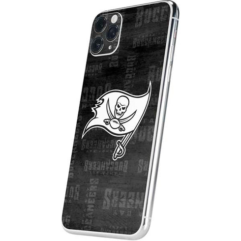 NFL Tampa Bay Buccaneers Black & White iPhone 11 Pro Max Skin