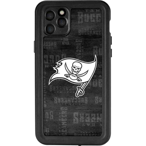 NFL Tampa Bay Buccaneers Black & White iPhone 11 Pro Max Waterproof Case