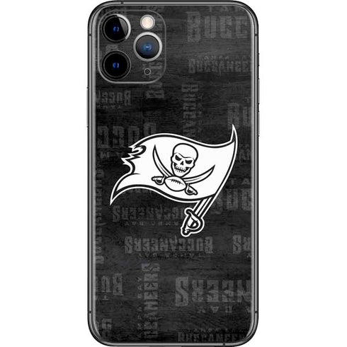 NFL Tampa Bay Buccaneers Black & White iPhone 11 Pro Skin