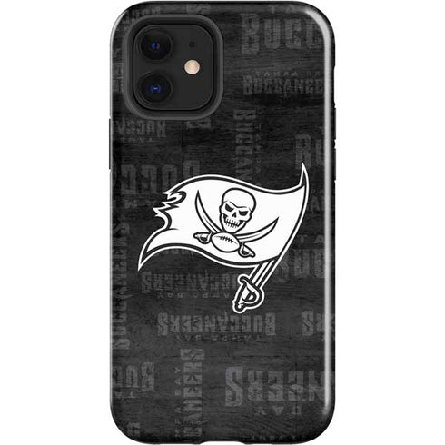 NFL Tampa Bay Buccaneers Black & White iPhone 12 Impact Case